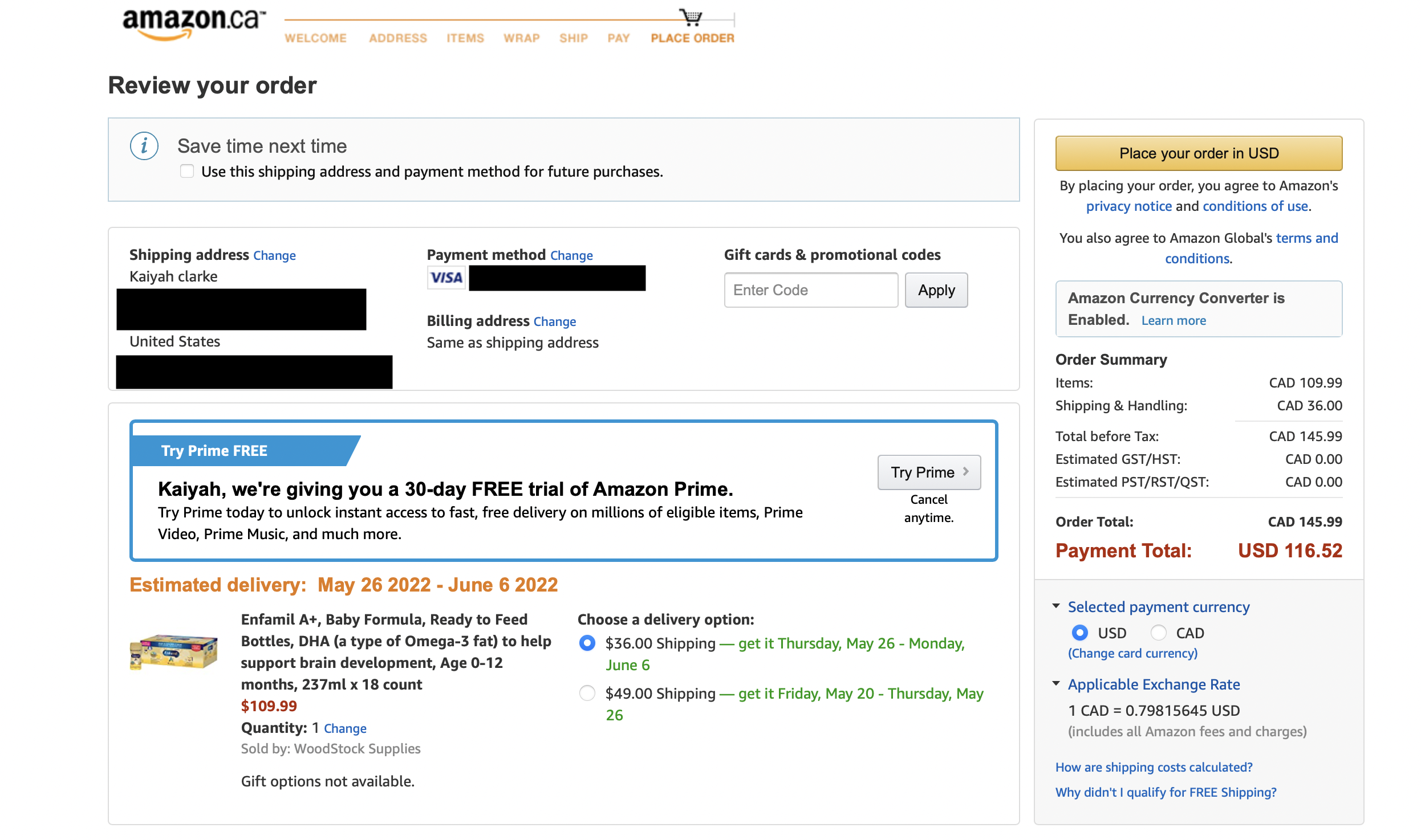 Fact Check U.S. Customers CANNOT Order Baby Formula From Amazon Canada